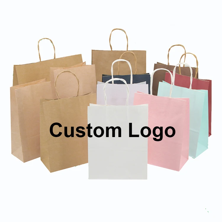 RVFM Coloured Paper Bags 24x18x8cm Pack of 36 