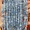 Natural Blue Aquamarine Nugget Beads