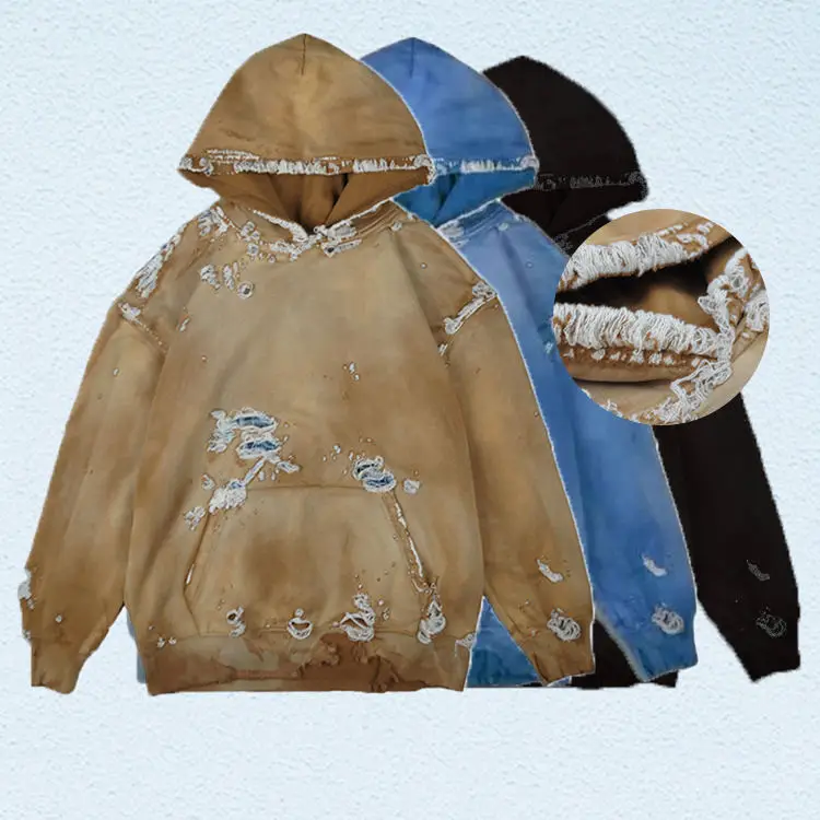 パーカー・フーディ Luxury Street Wear washed vintage hoodie paintb be unisexual 6936WEMG_1.jpg
