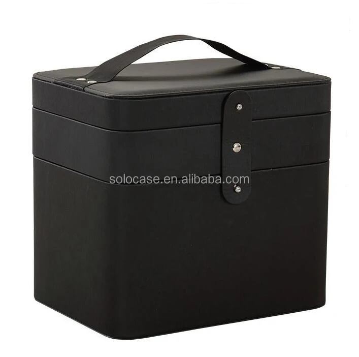 Woman Travel Large Capacity Leather Cosmetic Box