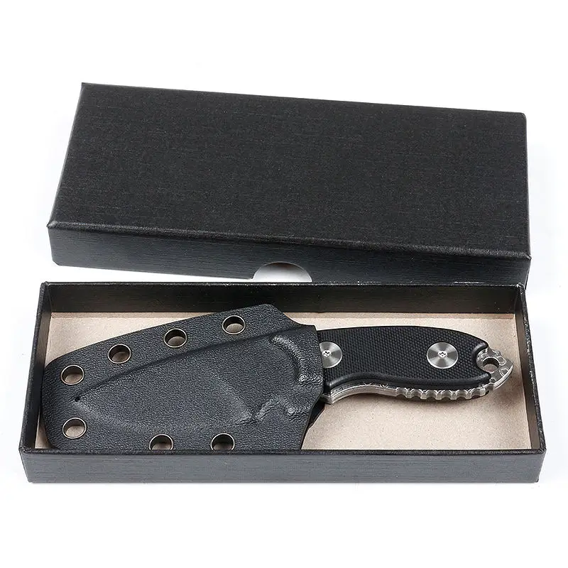 Премиум Дамасская сталь открытый нож с фиксированным лезвием охотничий рыболовный ручкой G10