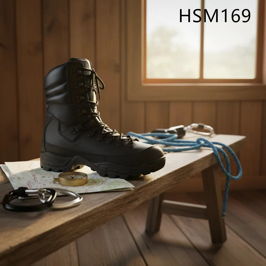 ZYF,Hill Crossing Anti-kick Rubber Toe Cap Prevention Combat Boots Forest Zone Survey Anti-shock Black Tactical Boots HSM169