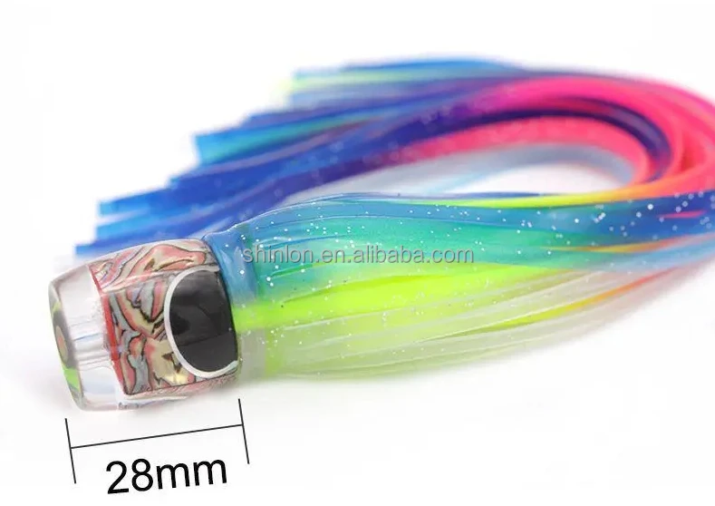 9" Resin Head Green Machine Trolling Lure For Marlin Tuna Trolling Sea ...