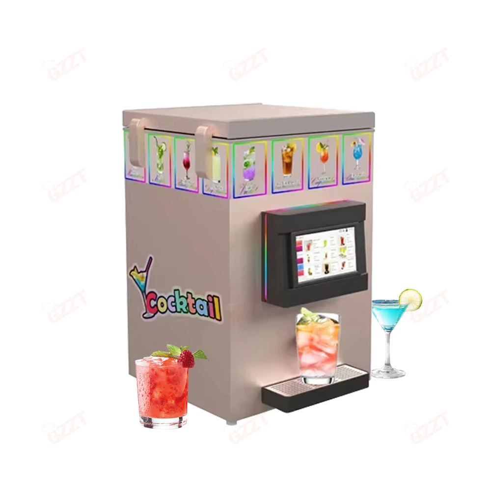 Intelligent Cocktail Vending Machine Smart Cocktail Bar Dispenser Maker  Machine Automatic Juice Dispenser With Payment System