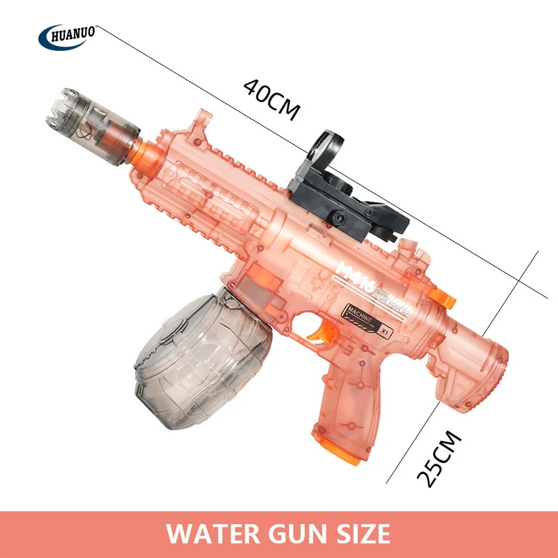 Elektrische Wasserpistole Für Kinder Mit Blitzeffekt,28-32 Fuß Reichweite,Leistungsstarke Automatische Spritzpistole,Elektrische Wasserpistole