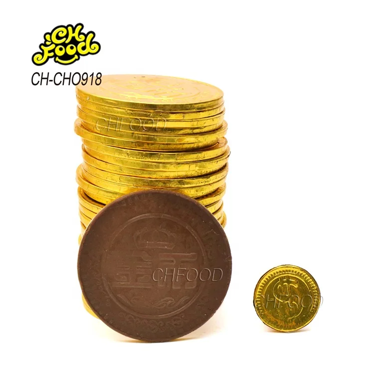 Wholesale Hot Selling Super Big Gold Chocolate Coin Candy Sweets Halal