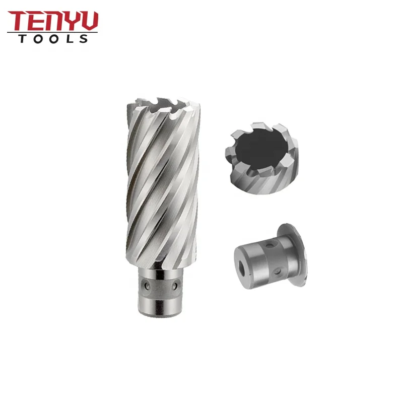 Magnetic Drill Cutter Set VEVOR 13-Piece Annular Cutter Set (Weldon Shank) - 7/16" To 1-1/16", 1" Depth, For Magnetic Drill Press VEVOR Mag Drill Bits
