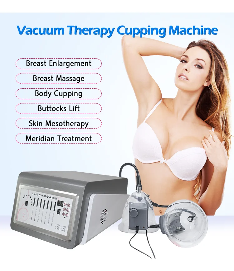 32 Cups Breast Enhancement & Butt Lift Vacuum Therapy Machine Body Shape & Nipple Sucking Massager with Vibrator Function