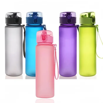 Brand new customizable frosted plastic sports water bottle portable sports bottle