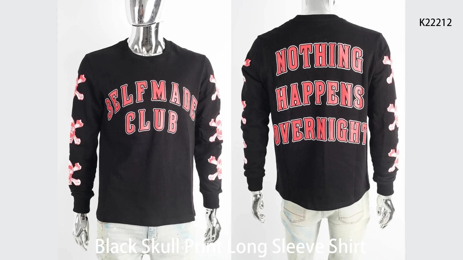 Custom Vintage Shirts Full Sleeve Mens Double Layer Long Sleeve Tshirt