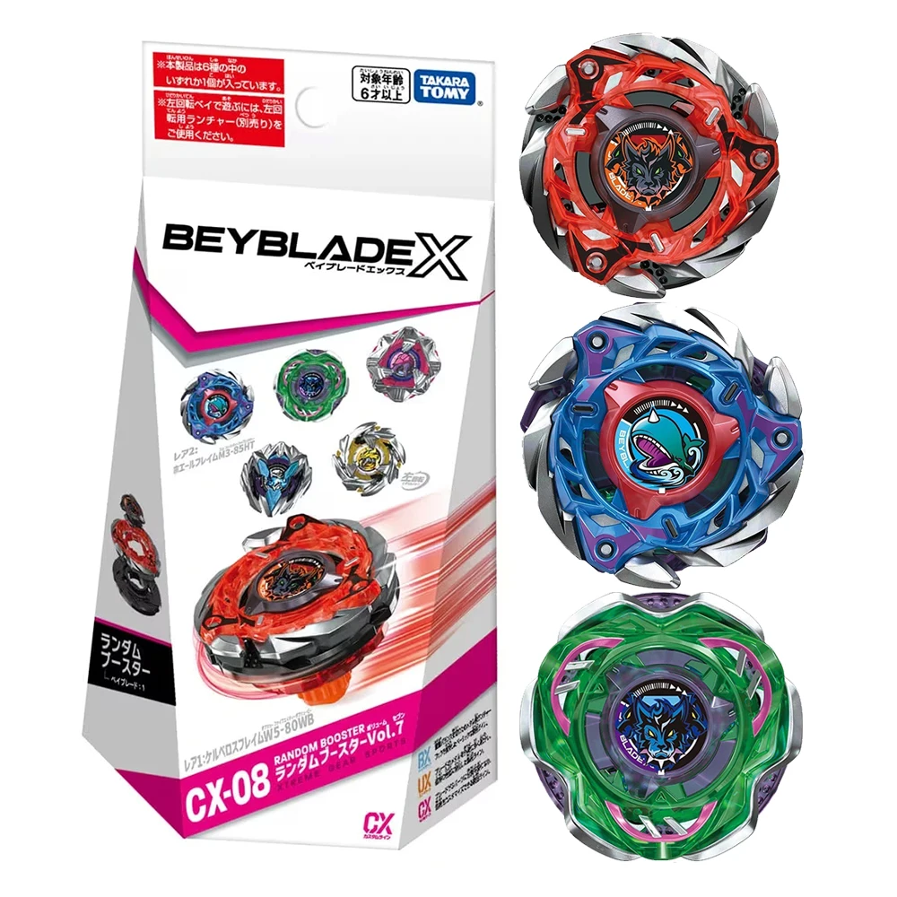 Série BEYBLADE X 2025 Original TAKARA CX05 CX08 Booster Aleatório