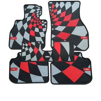 Brand New Rubber Material JCW Racing Pattern Floor Mat Foot Pad for Mini Cooper F55 F56 F57 F54