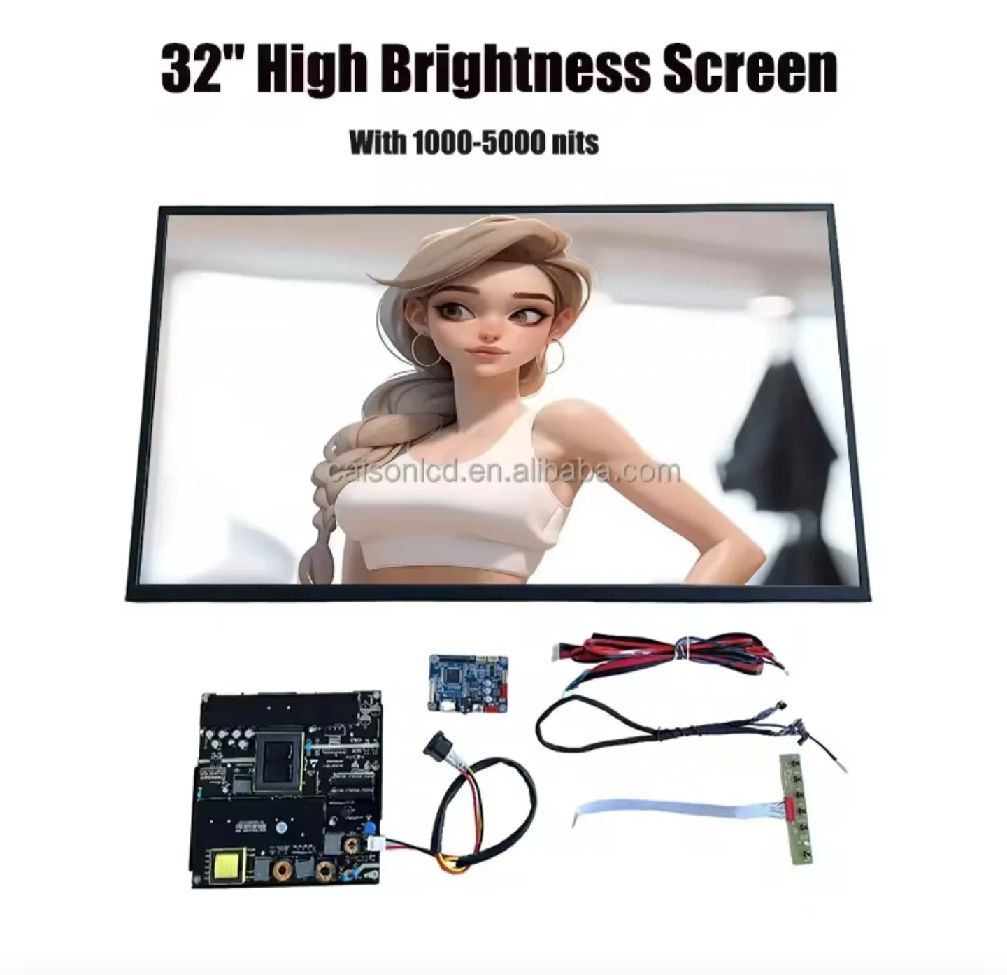 32 inch 2000 nits High Brightness LCD Screen LCD Module for Outdoor LCD Advertising Display Digital Signage supplier