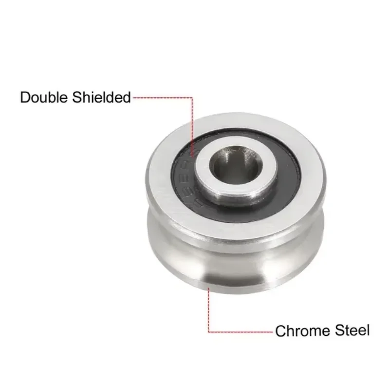 SG10 SG15 SG16 SG66 SG20 SG25 SG35 U Groove Track Guide Pulley Bearing 2RS for Textile Machinery Replacement Spare Parts