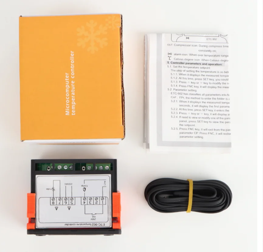 Wholesale Refrigeration Defrosting Function Digital Temperature Controller With High Precision Sensor
