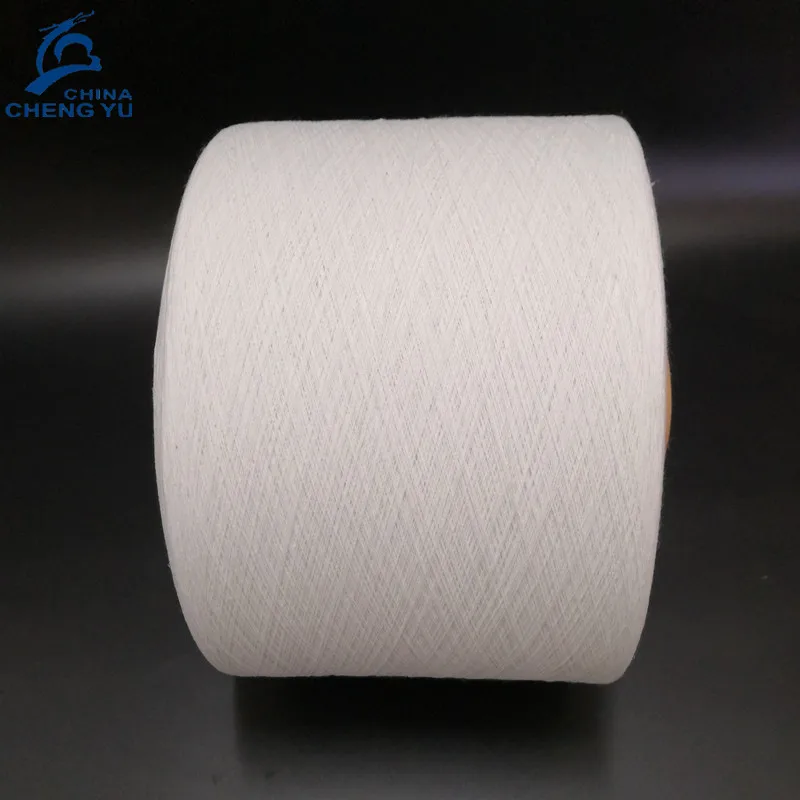 Ne20s super white wholesale from China recycled cotton yarn for knitting socks