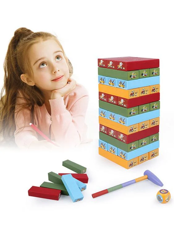 Tumbling Tower Game Educational Toy for Kids Family