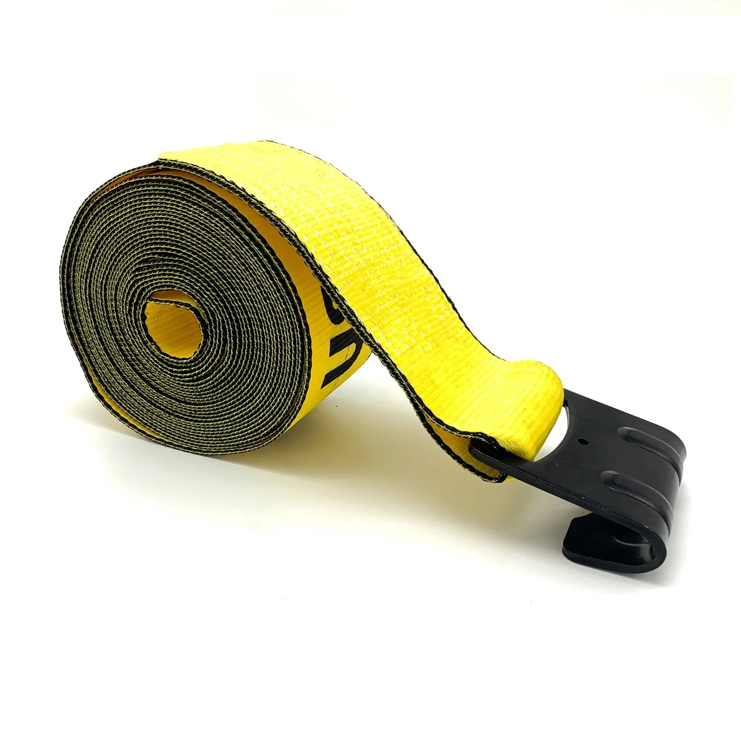 4"x30ft Yellow Winch Strap with Flat Hook,Tie Down Cargo Truck,1pc NK-WST4X30 