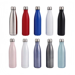 Double-Layer 304 Stainless Steel Sports Water Bottle Large Capacity Portable Eco-Friendly Metal Drinkware Vacuum Insulated