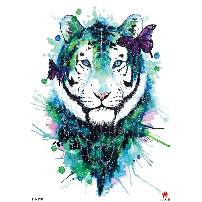 Temporary Tattoos of tiger Design Image Tattoo White tiger