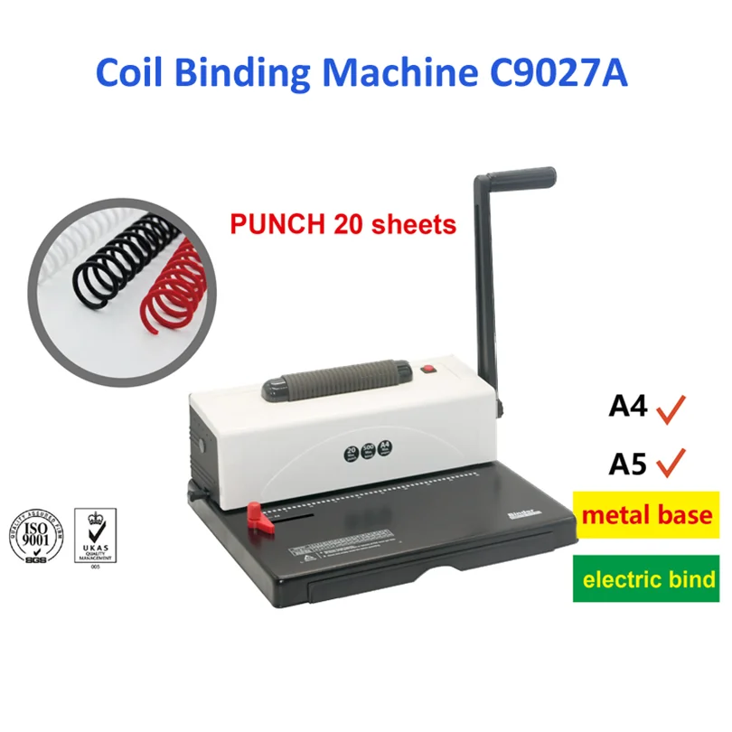 Easy to Use Punching Machine Office A4 Binder Notebook Mechanism C9027A