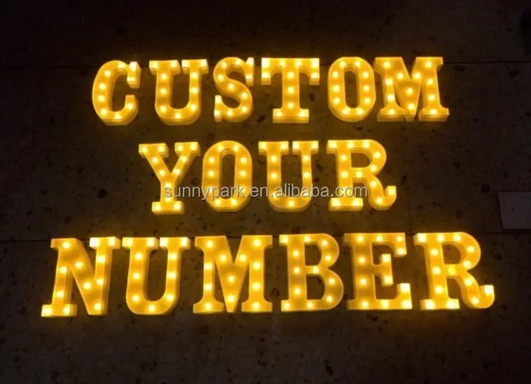 Electronic Signs Pvc Led House Number 4 Ft Giant Light Up 0-9 Number ...