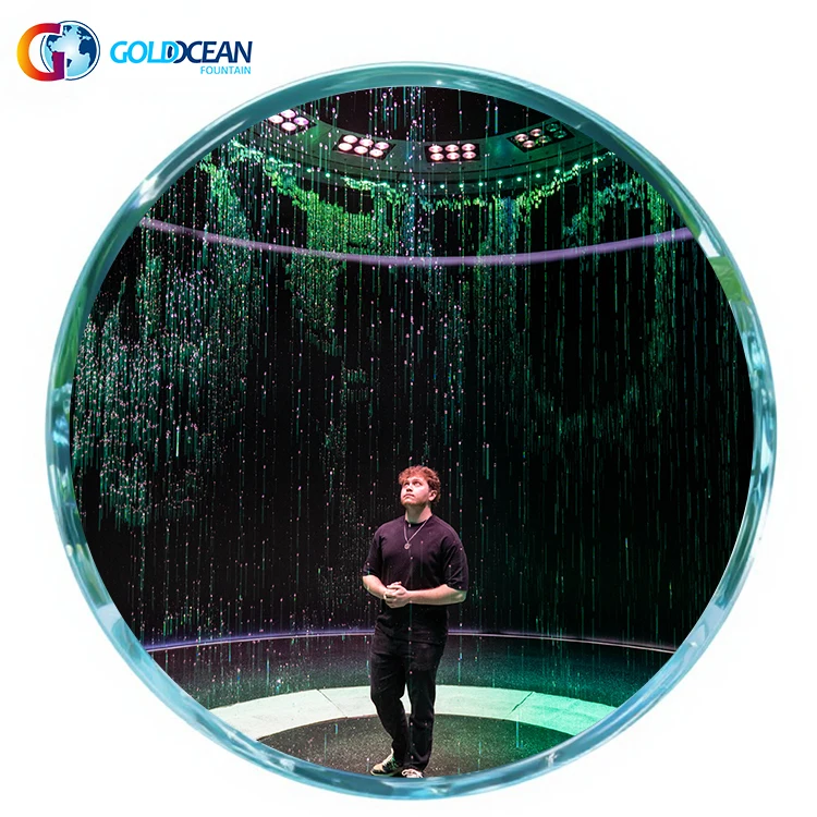 FREE New Design LED Light Waterfall Outdoor Water Wall Water Curtain