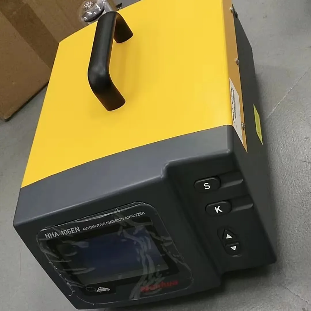 NHA-406 Automotive Exhaust Gases Analyzer NHA406 for HC, CO, CO2,O2 4 Gas Automotive Emission Tester 110V/220V NHA-406EN