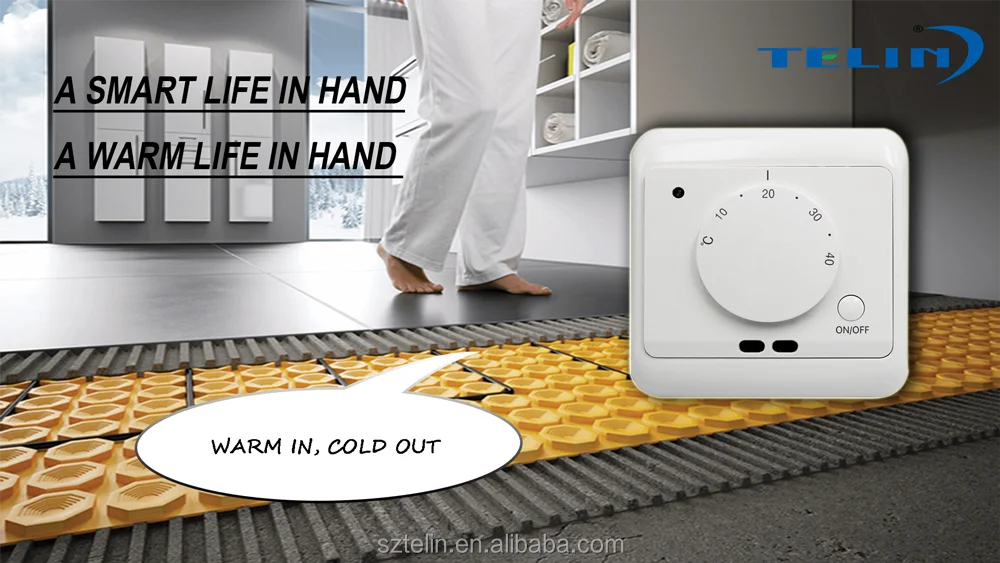 Manual Underfloor Heating Thermostats 220v 16a Electric Underfloor Heating Controller Mechanical