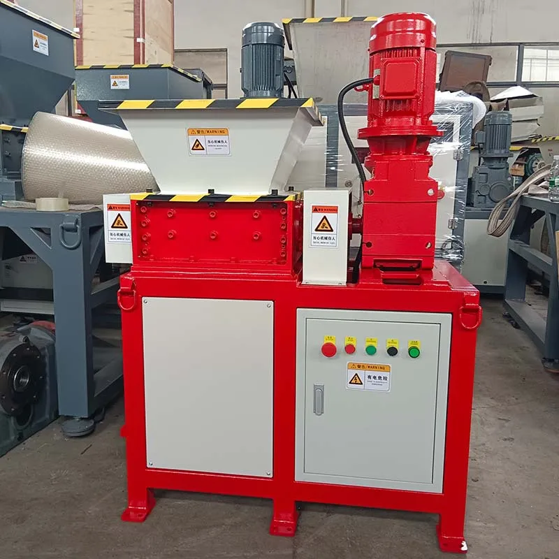Multi Functional Small Double Axis Cardboard Box Shredder Food Kitchen Waste Shredder Wood and Plastic Industrial Shredder
