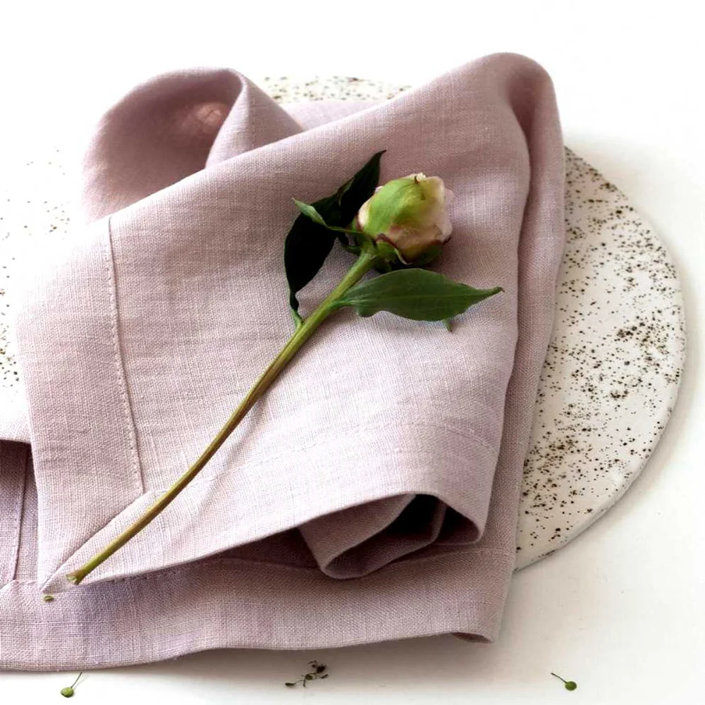 Cotton Stone Washed 100% Natural Color Flax linen custom Table Napkins Restaurant Linen Napkin Wedding Napkin