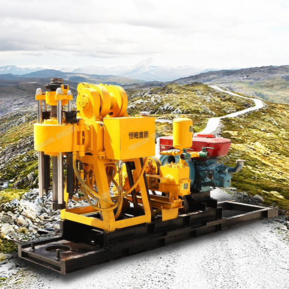 100m 200m Hengwang Deep Portable Small Water Well Rigs Drilling Rig Machine Borehole Drilling Machine Price
