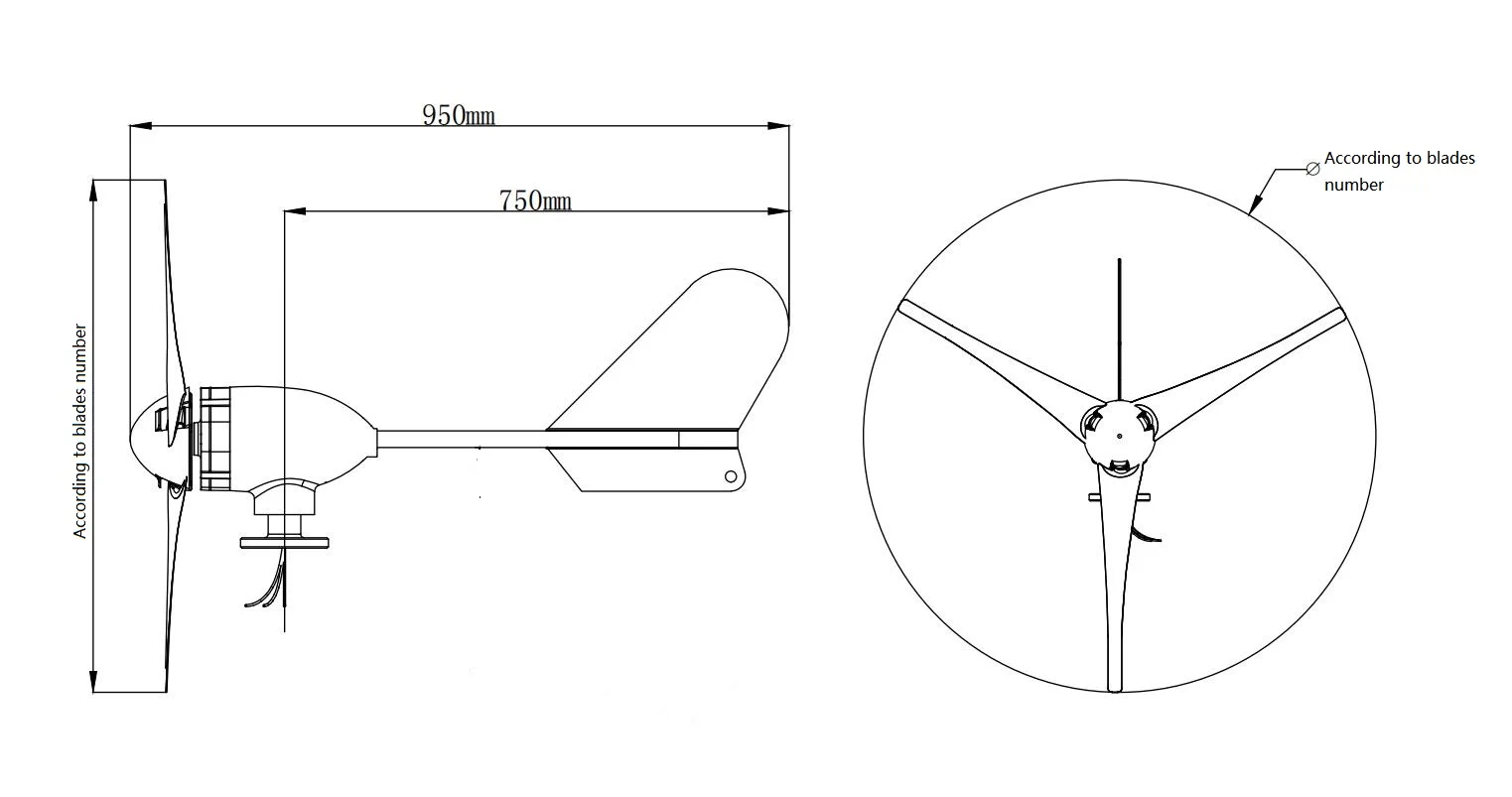 500w 12v 24v Horizontal Axis Wind Turbine 48v Generator Buy 500w Wind
