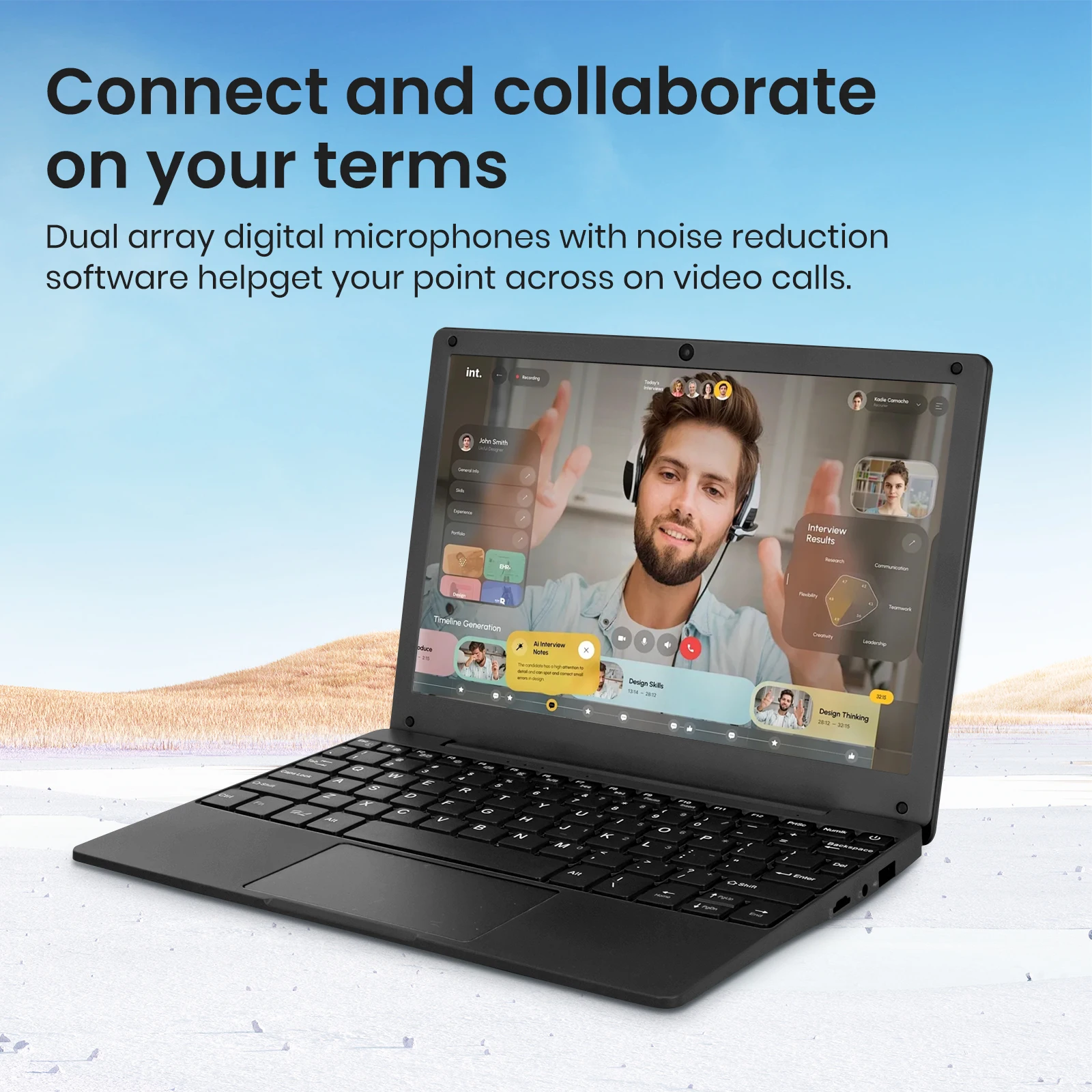 Mini Portable Laptop - 10.1 Inch with Intel Celeron N4020