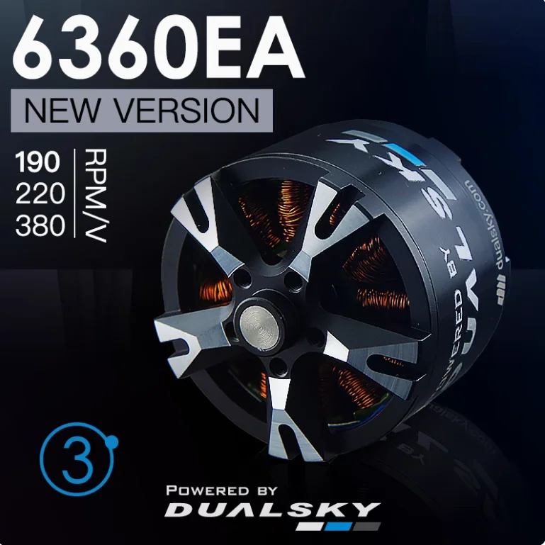 Dualsky XM6360EA Brushless Motor - High Performance for Fixed Wing
