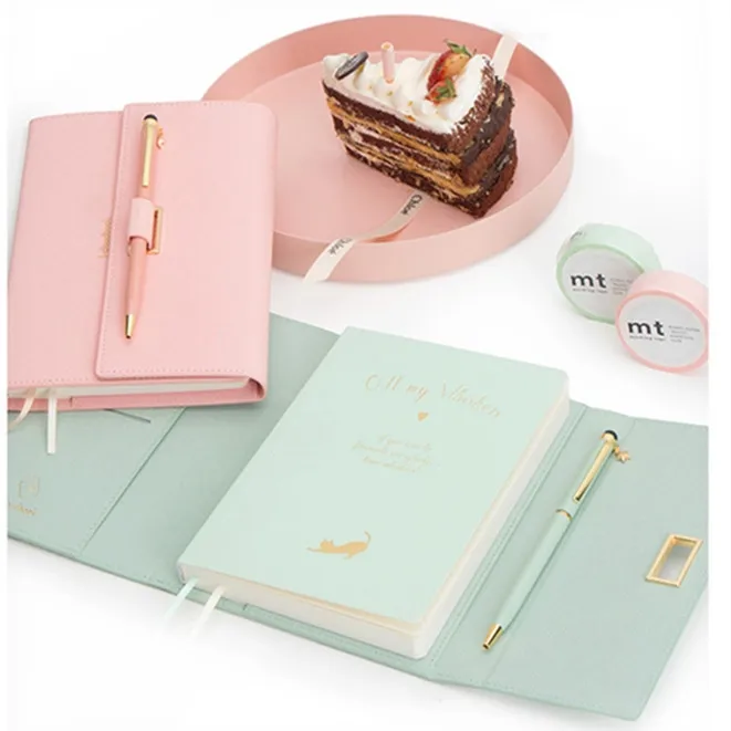 Custom Cheap Wholesale Hard Cover Spiral A5 2023 Weekly Planner