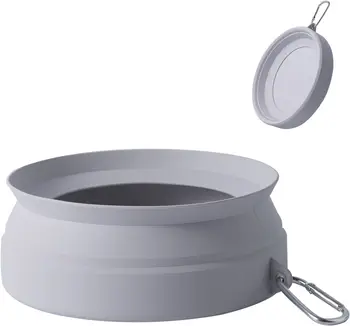 High Quality Customizable Slow Food Bowl for Cats and Dogs Anti-Choking Silicone Pet Bowl in Modern Grey for Outdoor Indoor Use