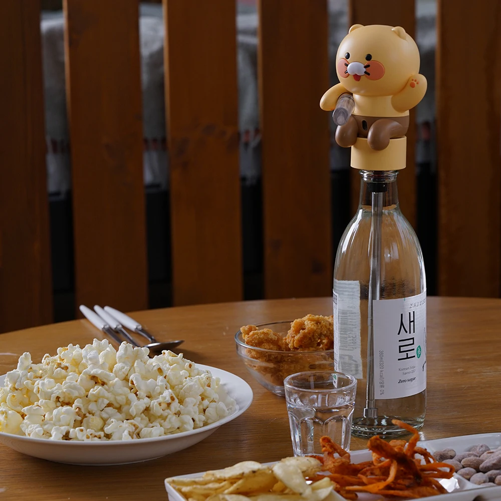 Kakao Friends Choonsik Soju Dispenser - One-Touch Aerator