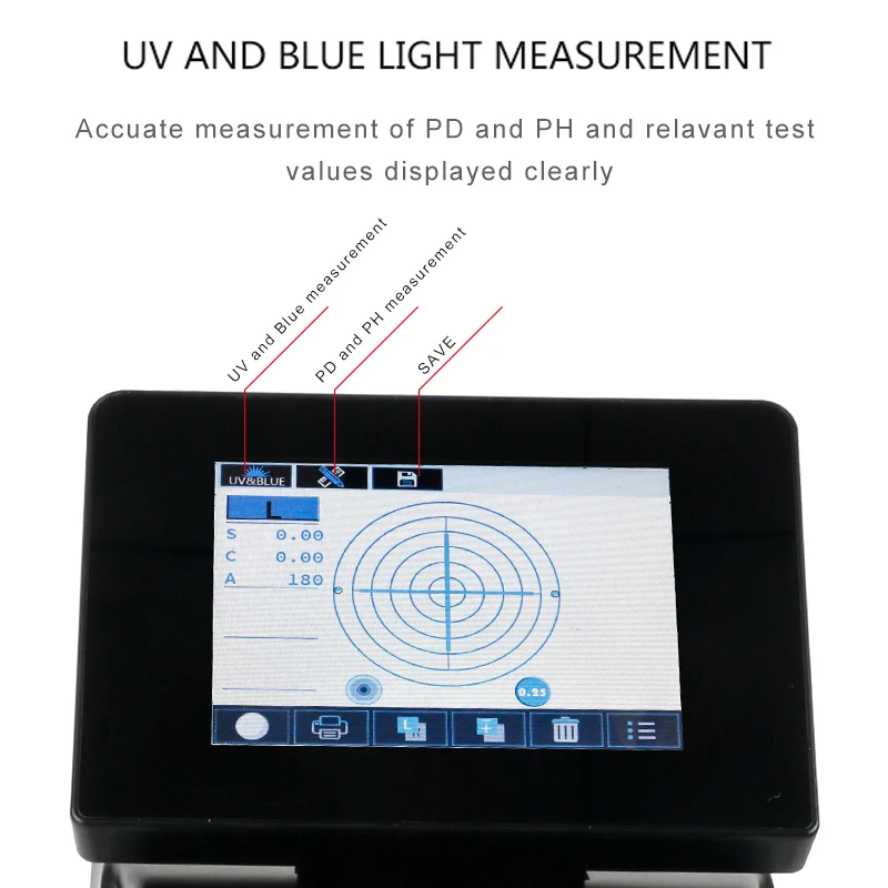 D907 Lensometro Digital Lensmeter Auto Lensometer Frontofocometre With 10 Years Warranty