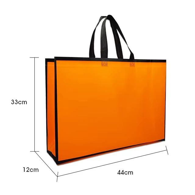 OEM/ODM Eco Friendly RPET Non Woven Grocery Tote Fabric Shopping Bag Custom Laminated Nonwoven supplier