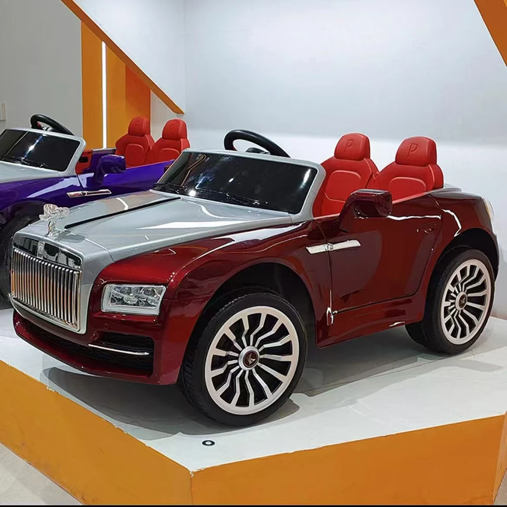 New Model Children Electric Four Wheel Remote Control Battery Powered Ride-On Double Person Sports Car Toy for 5 to 7 Years