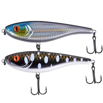 Plastic Live Bait Slow-Sinking Jerk Bait-155mm 76g Bionic Fish Lure With Hooks – Hooks – view 3