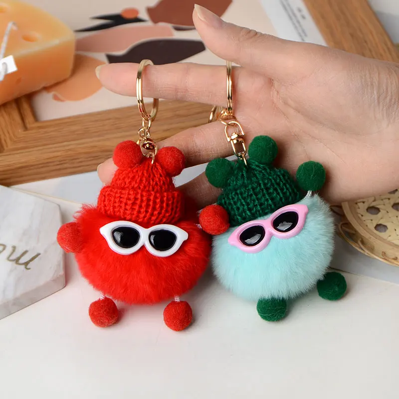 Wholesale Real Rex Rabbit Hair Ball Accessories Bag Pendant Cute Small  Briquettes Doll Plush Doll Fur Car Phone Keychain From m.