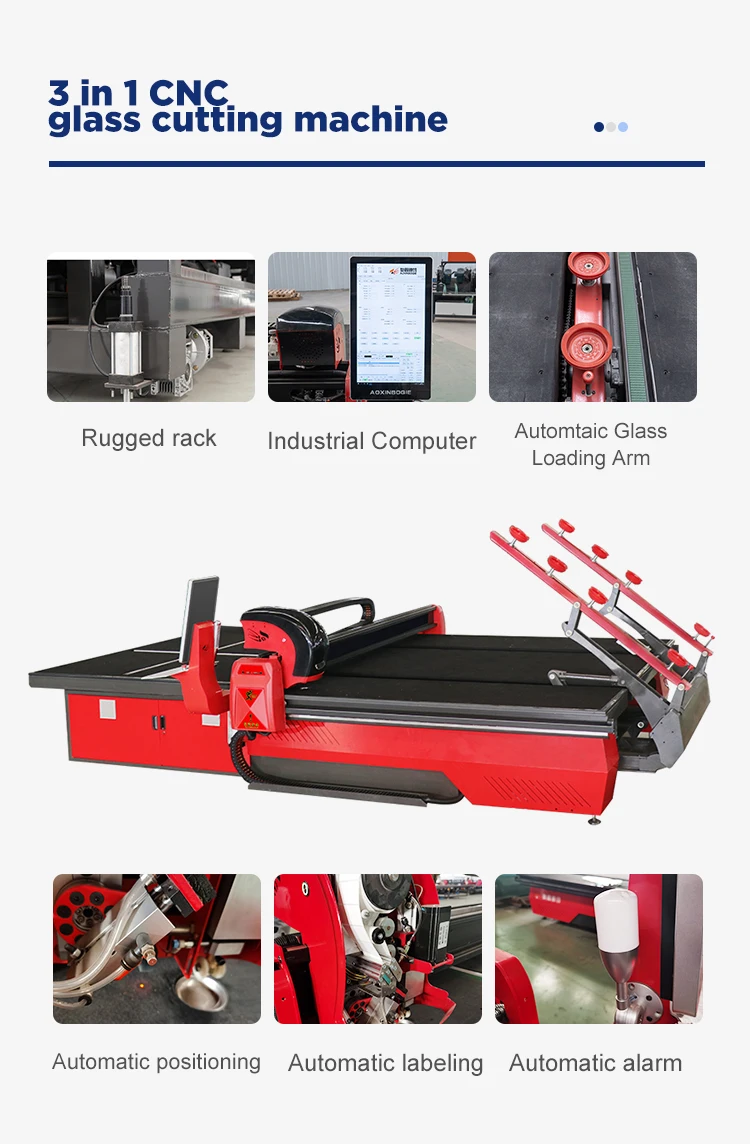 Window Glass Cutting Machine For Cutting Tempered Glass Full Automatic