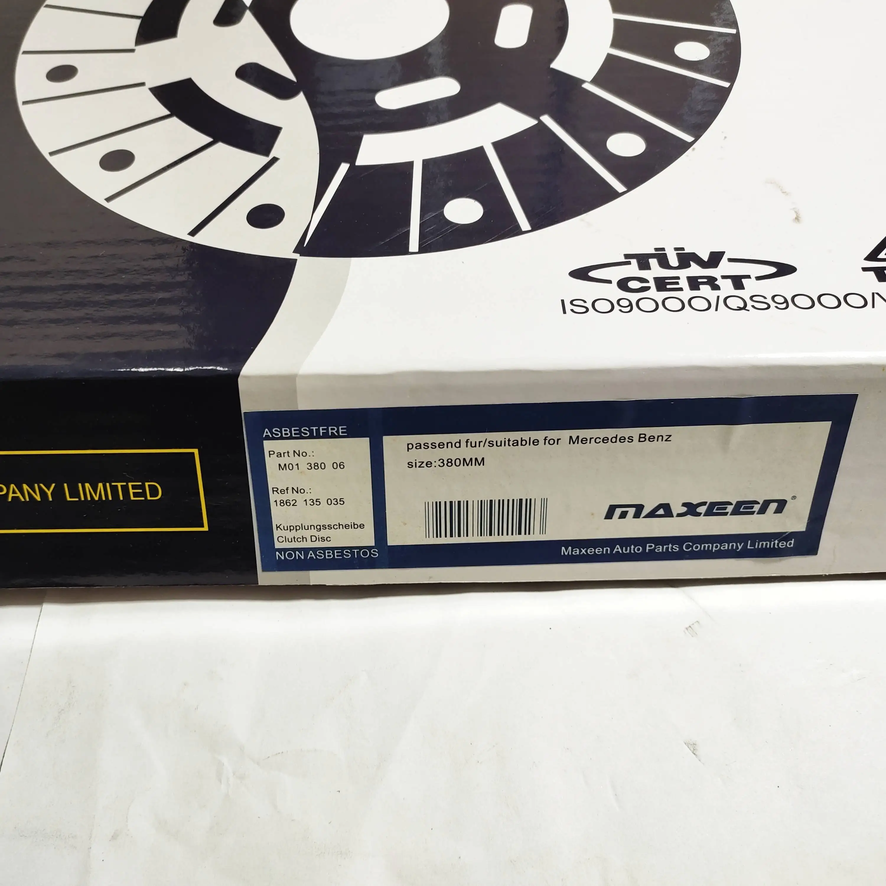 Clutch Disc 1862 135 035 Size 380mm suitable for BENZ with Maxeen  