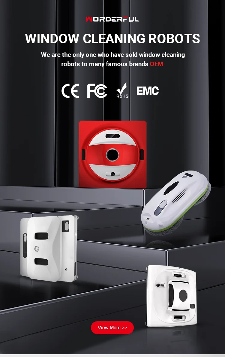 Oem Automatic Glass Skyscraper Cleaning Robotic Windows High Rise Building Square Washer Robot