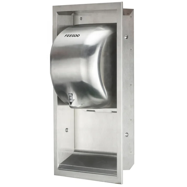Commercial 304#stainless Steel High Speed Embedded Hand Dryer for hotel