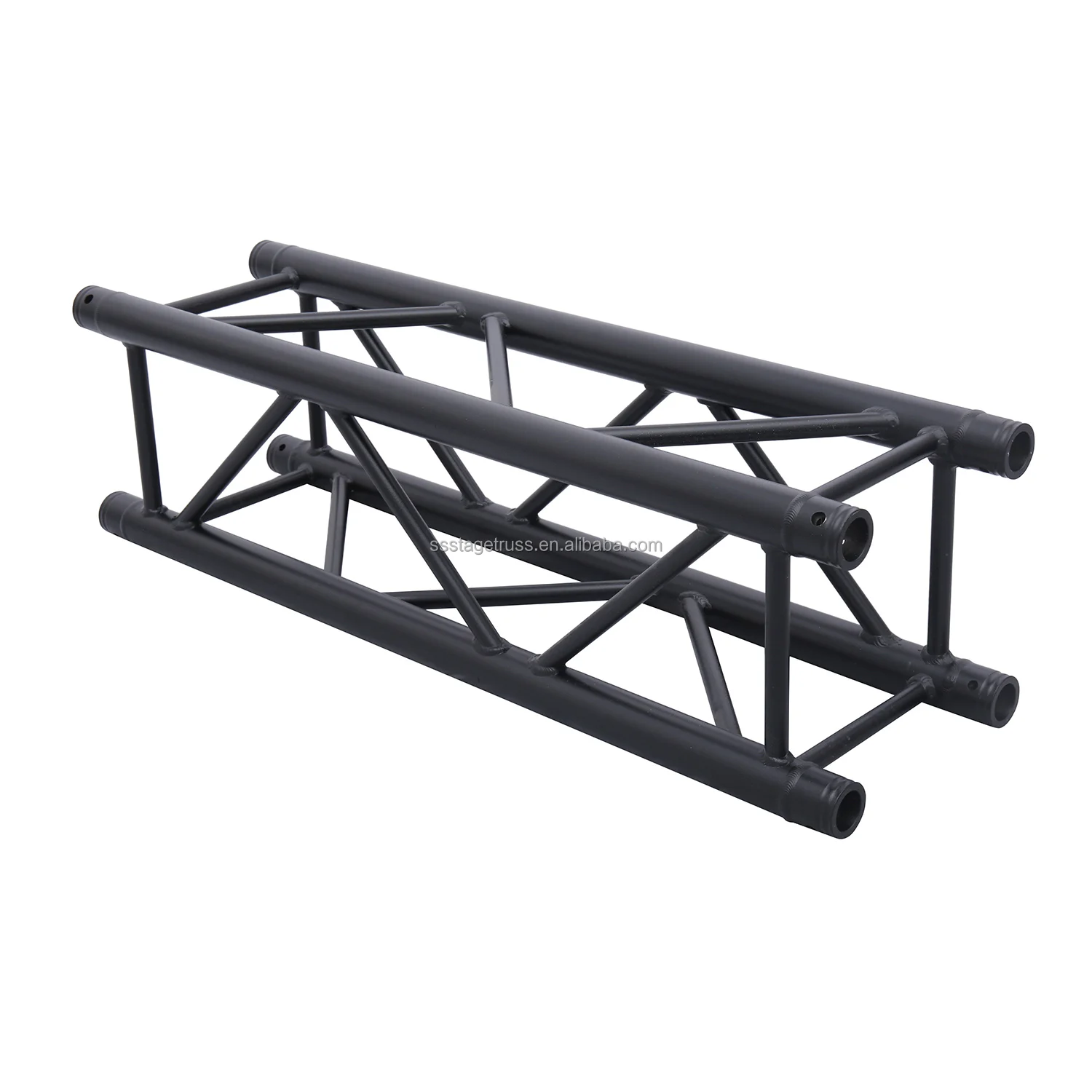 F34 290mm Aluminiumtruss Stehbolzentruß Bühnenbeleuchtungsdisplay Veranstaltung Hebesystem Farbe Schwarz Hauptrohr 50x2mm