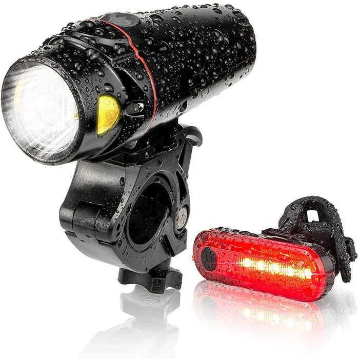 USB Rechargeable LED Bicycle Bright Bike Front Headlight Lamp Waterproof 350 LM 