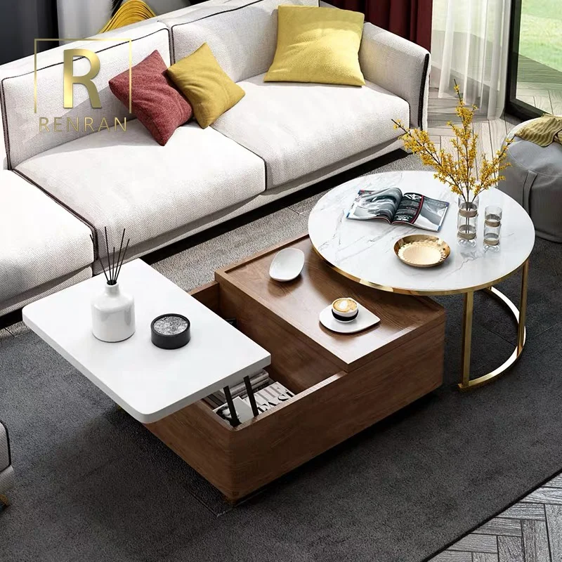 European Classics Stylish Home Furniture Storage Functional Adjustable Height Lift Top Wooden Tea Table Marble Coffee Table Set Buy Smart Coffee Table Wooden Coffee Table Multi Function Coffee Table Product On Alibaba Com